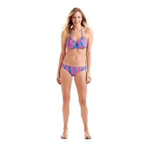 Vineyard Vines Palm Gather Halter Bikini Swimsuit, XS